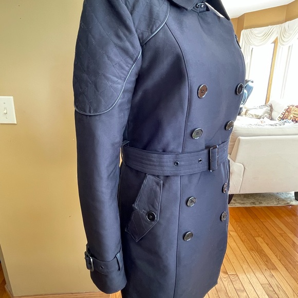 Sam Edelman black trench coat S Small - Picture 6 of 8